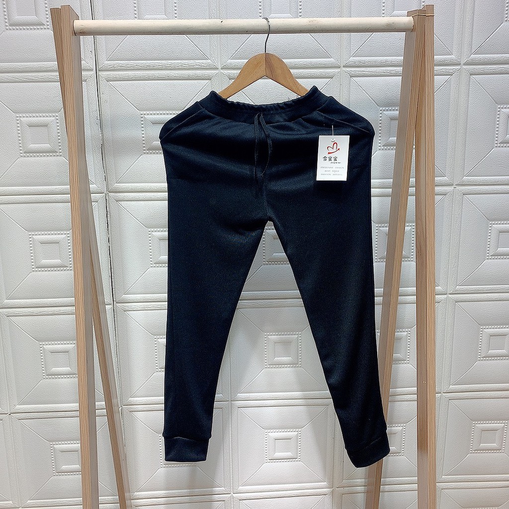 Quần jogger len tăm bo gấu lưng thun dày dặn 1L03
