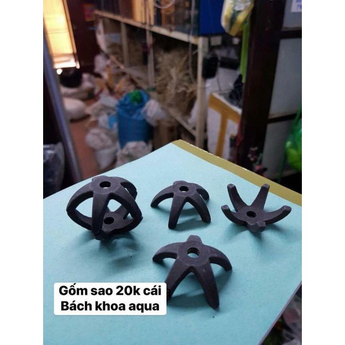Gốm hình sao 20k trang trí bể tép