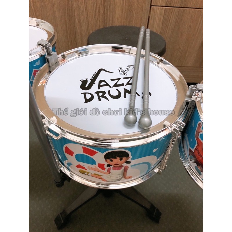 Bộ trống Jazz Drum Doraemon cho bé có ghế ngồi TPHCM