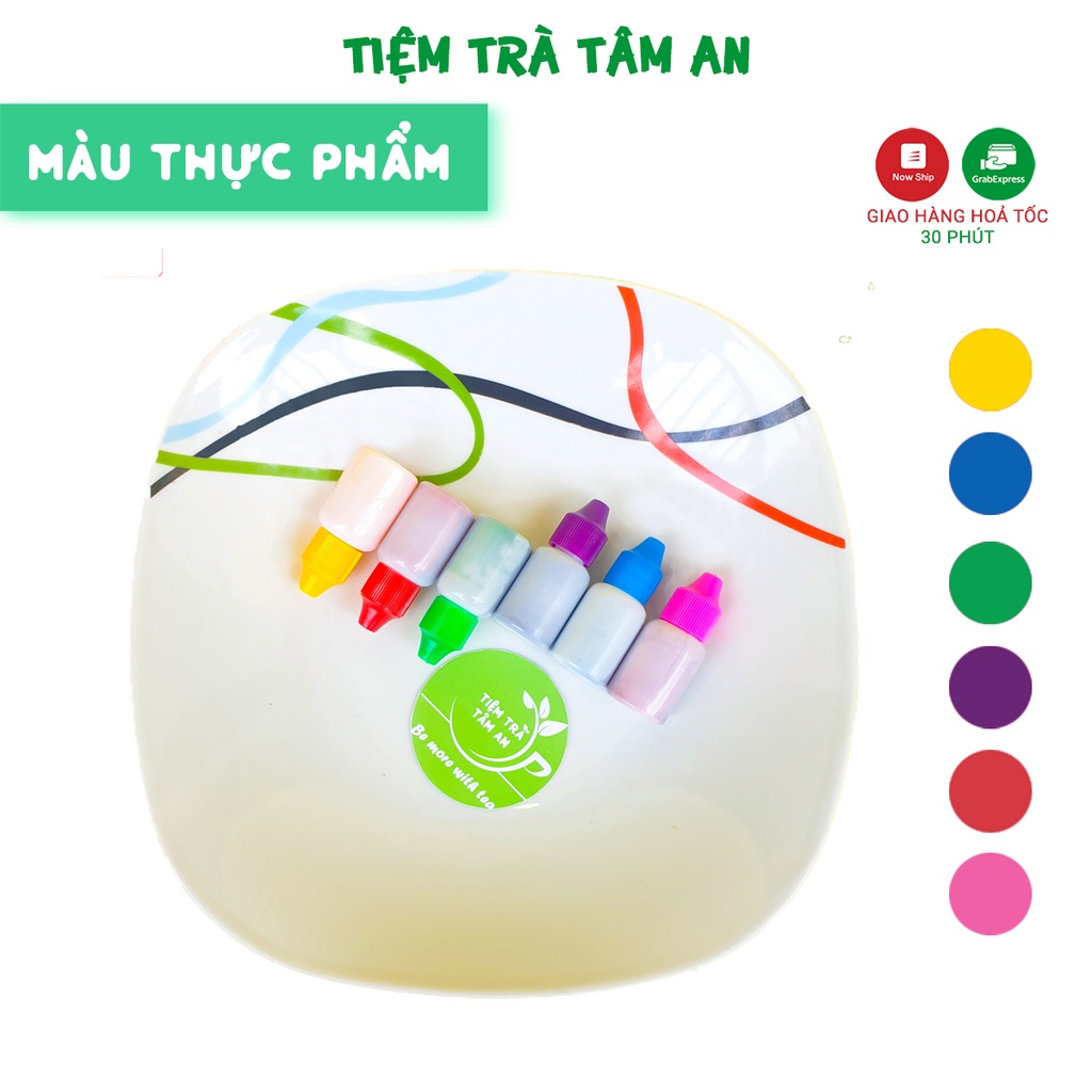 Màu thực phẩm Thiên Thành, màu nước thực phẩm Thiên Thành lọ 10 mL, phẩm màu - Tiệm Trà Tâm An