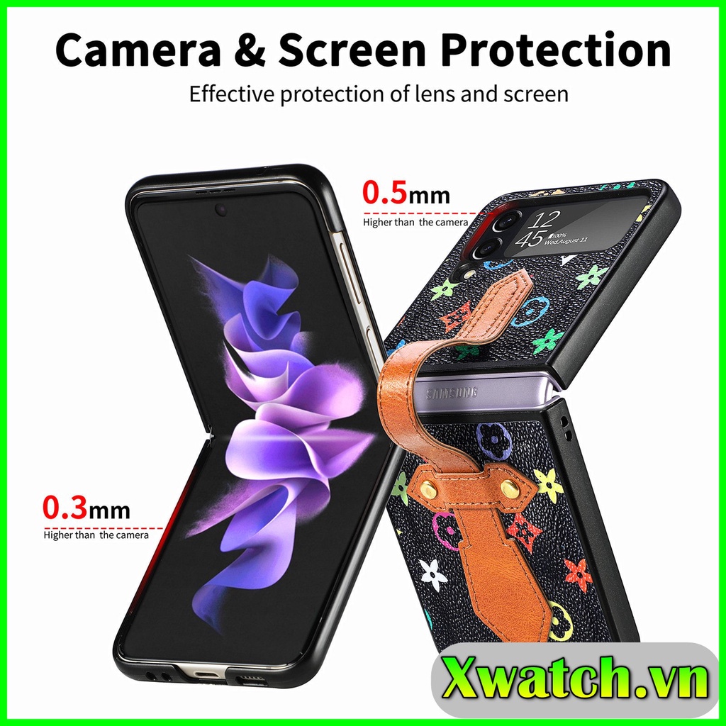 Ốp lưng dành cho Samsung Galaxy Z Flip 4 họa tiết L.V