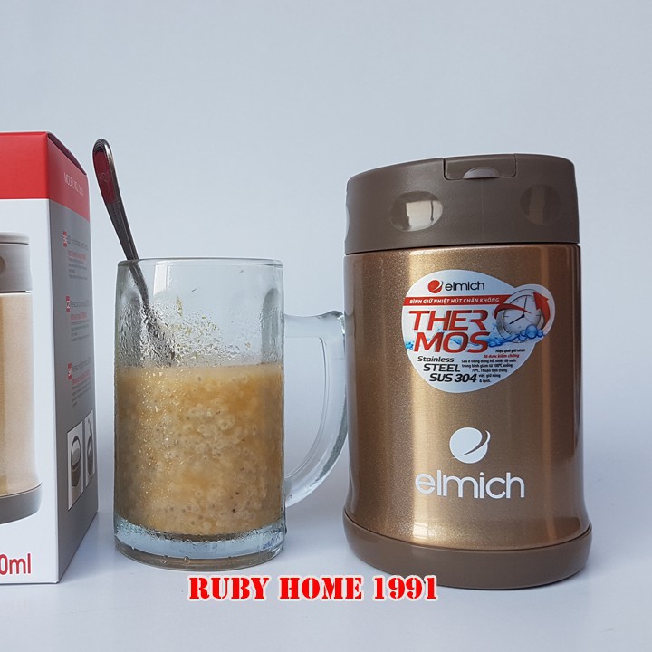 Bình ủ cháo đựng thức ăn giữ nhiệt Elmich 500 ml EL0631 - Nhập khẩu Séc 100% HOT