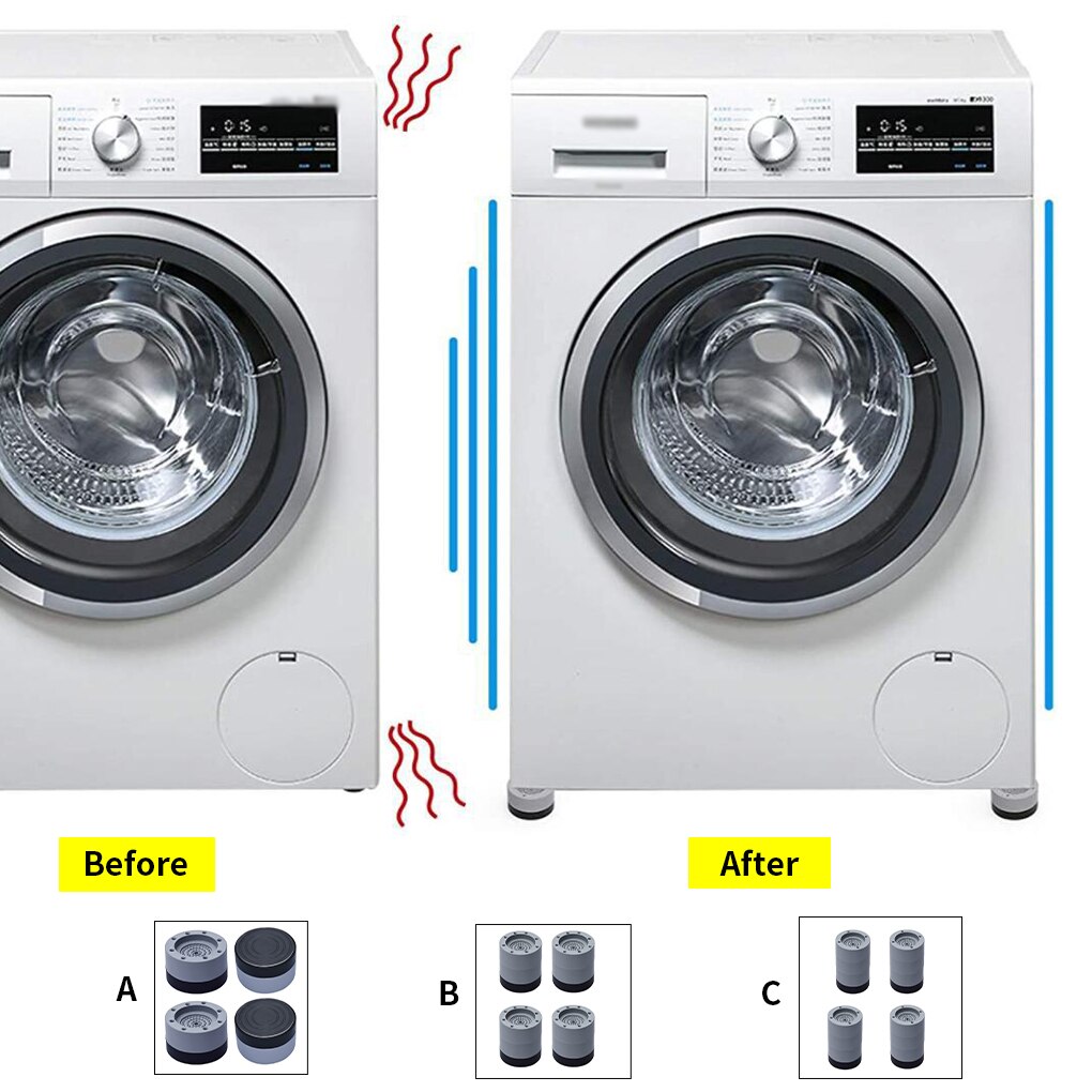 Miếng Lót Chân Bằng Cao Su Chống Sốc Tiện Dụng Cho Máy Giặt