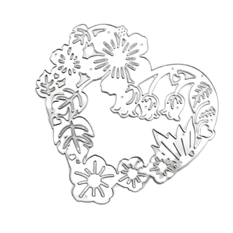 Khuôn Cắt Giấy Kim Loại Hình Hoa / Trái Tim