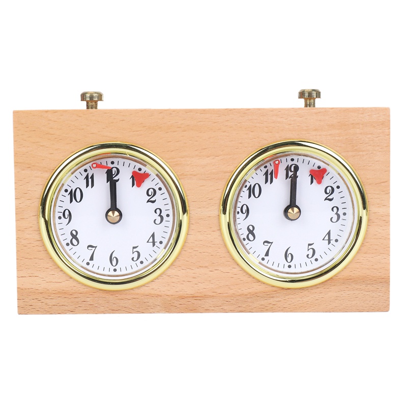 Chess Timer, Professional Digital International Chess Clock, Wooden Count Up Down Chess Timer, Portable Chess Timer