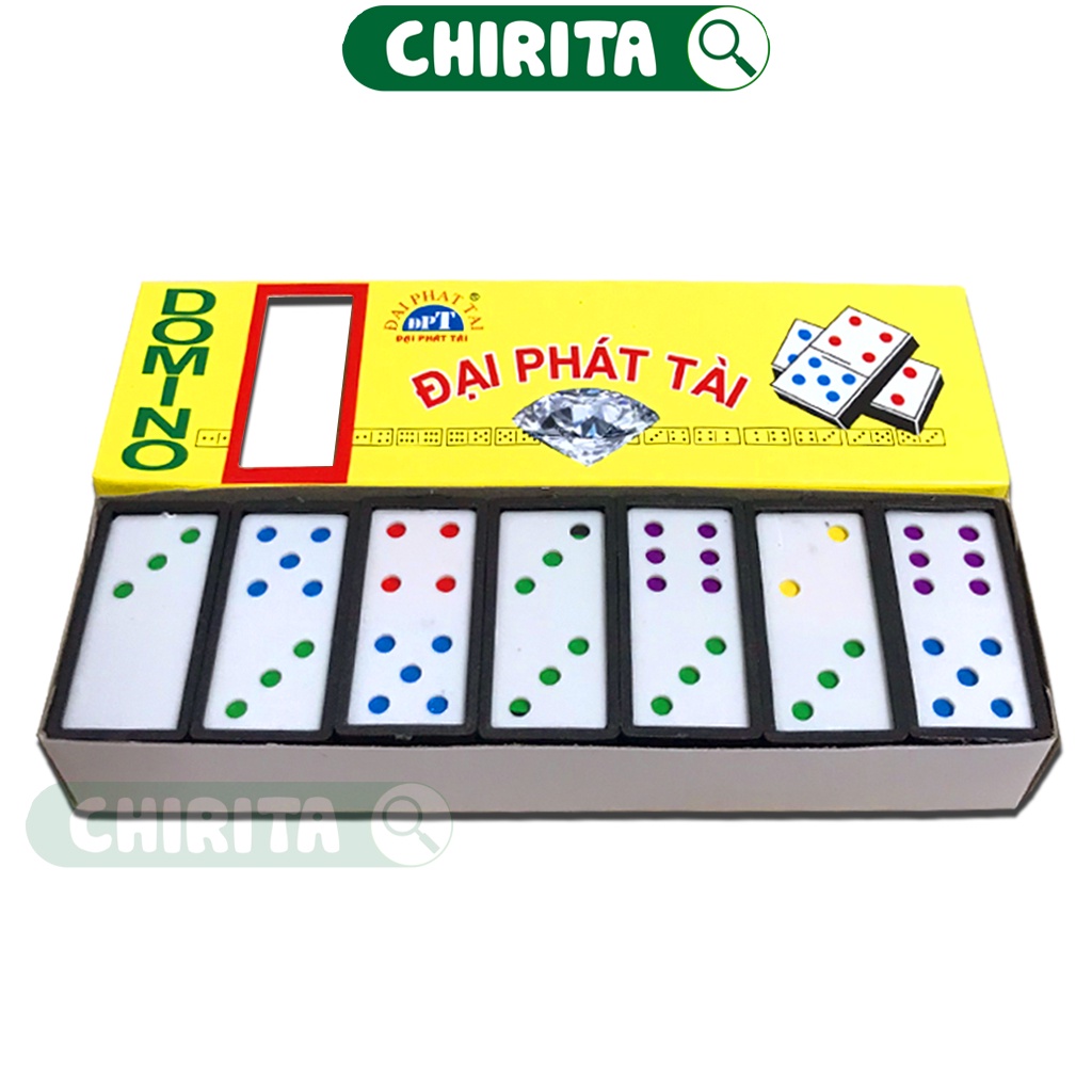 Bộ Cờ Domino Nhựa TỐT - Cờ Domino Giá Rẻ Xịn, Boardgame Đồ Chơi Trẻ Em CHIRITA