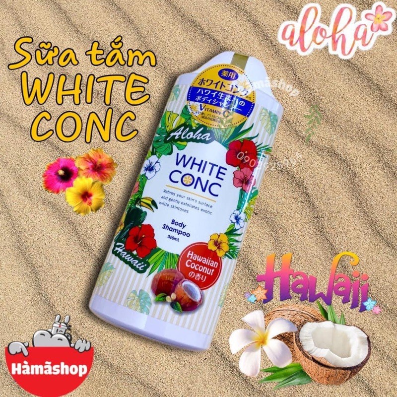 Sữa tắm White ConC ( Mẫu mới Aloha )