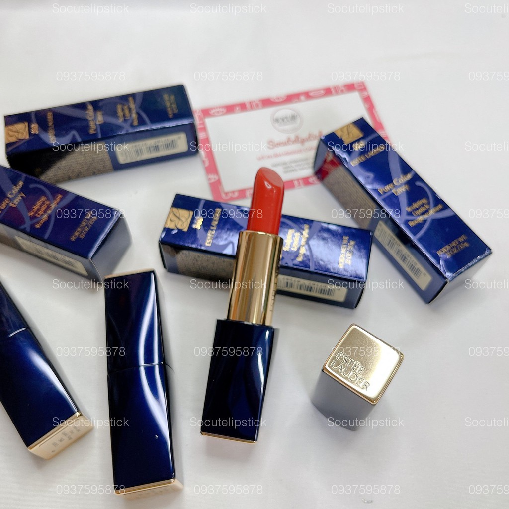 Son lì Esstee Lauder Pure Color Envy màu 360 Fierce cam đất