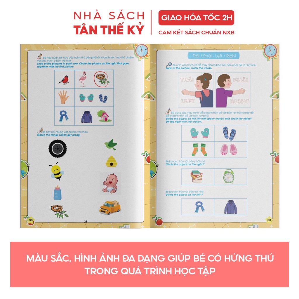 Sách - Toán tư duy Beginning Creative Math dành cho bé 4-6 tuổi song ngữ Việt Anh