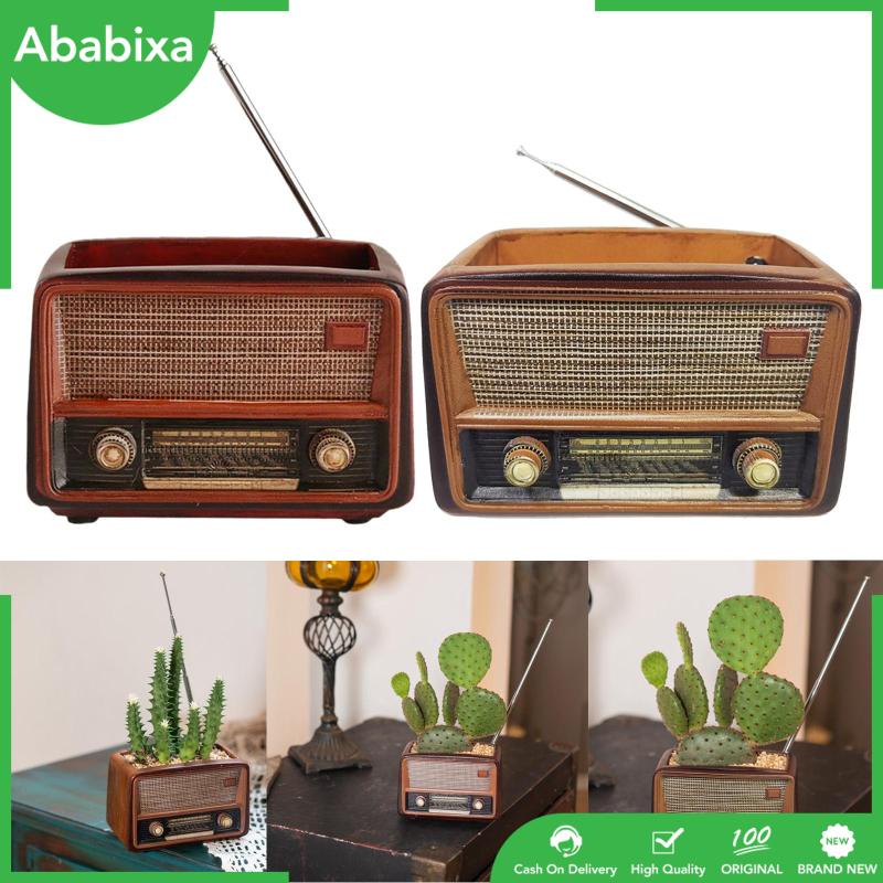 Chậu Cây Hình Radio Sáng Tạo Trang Trí Nhà Cửa / Văn Phòng