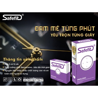 Bao cao su safefit prolong - kéo dài thời gian qh