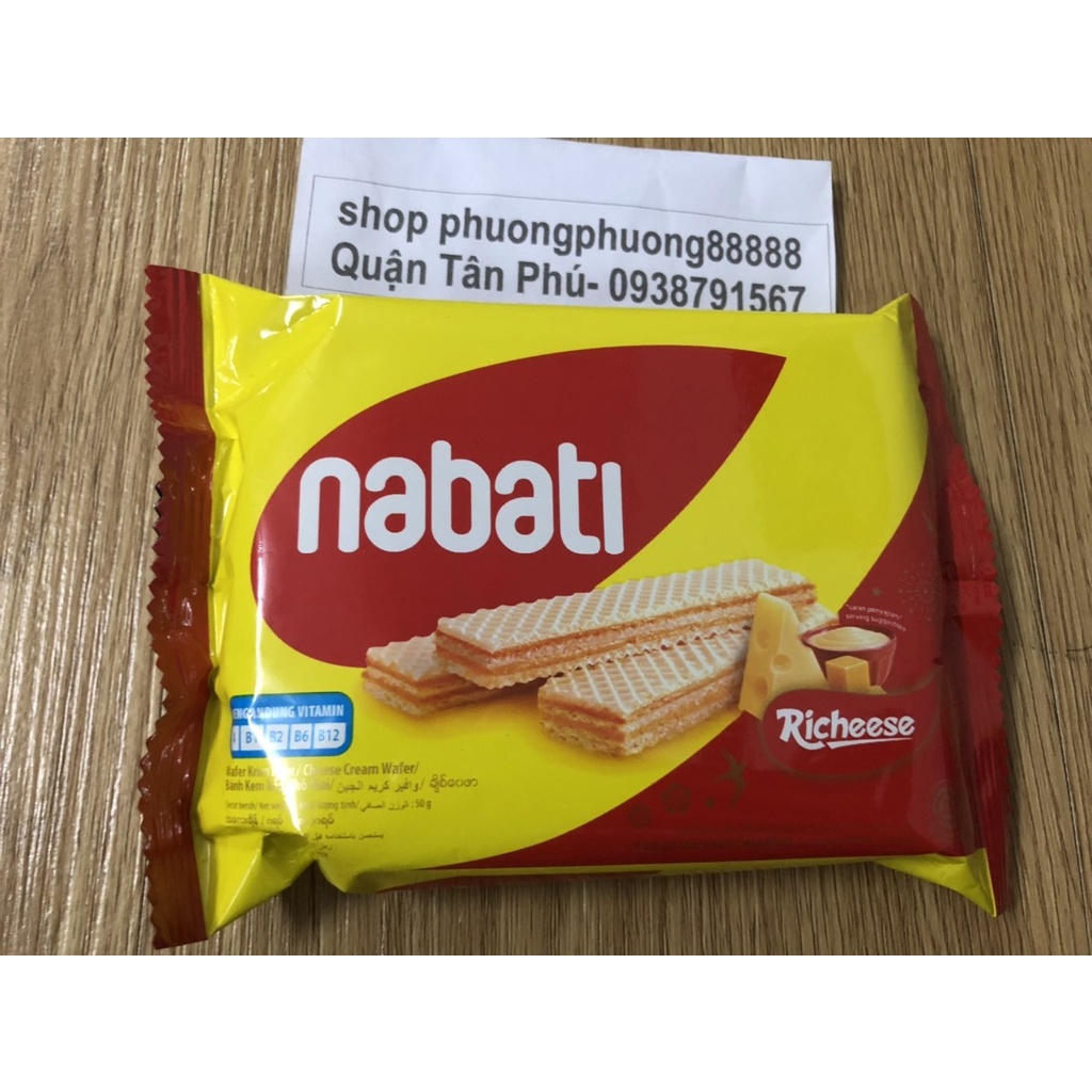 1 gói bánh xốp phô mai Nabati 50gram