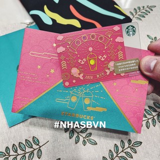 Thẻ starbucks phiên bản năm mới cute