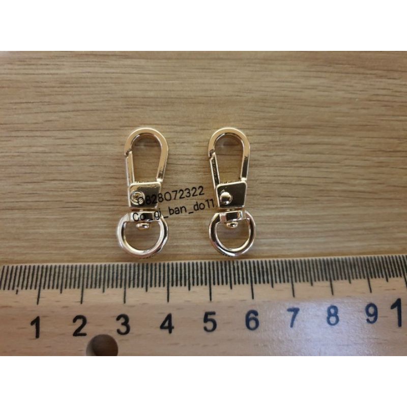 1 Cặp Khoá Càng Cua, Khoá Treo Túi Xách Cao Cấp Bằng Antimon Không Gỉ.