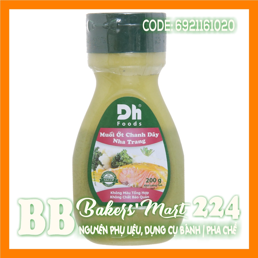 Muối ớt CHANH DÂY Nha Trang NATURAL DH Foods - Chai 200gr