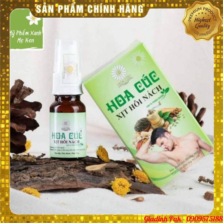 (Chính Hãng) Xịt Triệt Hôi Nách Hoa Cúc - Ngăn Tiết Mồ Hôi - Giảm Thâm (Mẫu Mới)