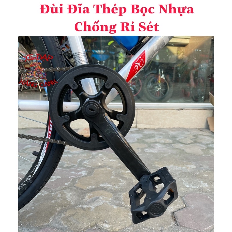 Xe đạp thể thao Fixed Gear phanh bằng chân Avibus Bền Bỉ Dễ Dàng Sửa Chữa + KM 5 Phụ Kiện