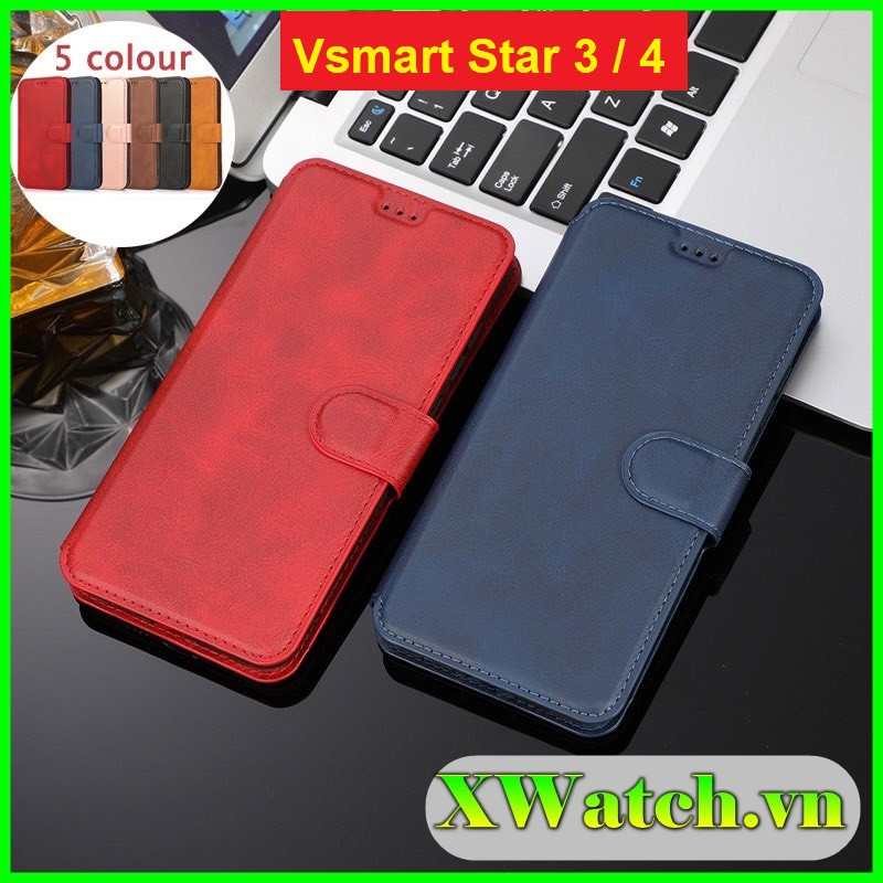 Bao da Vsmart Star 3 Star 4 Star 5 có khe đựng thẻ tiện ích