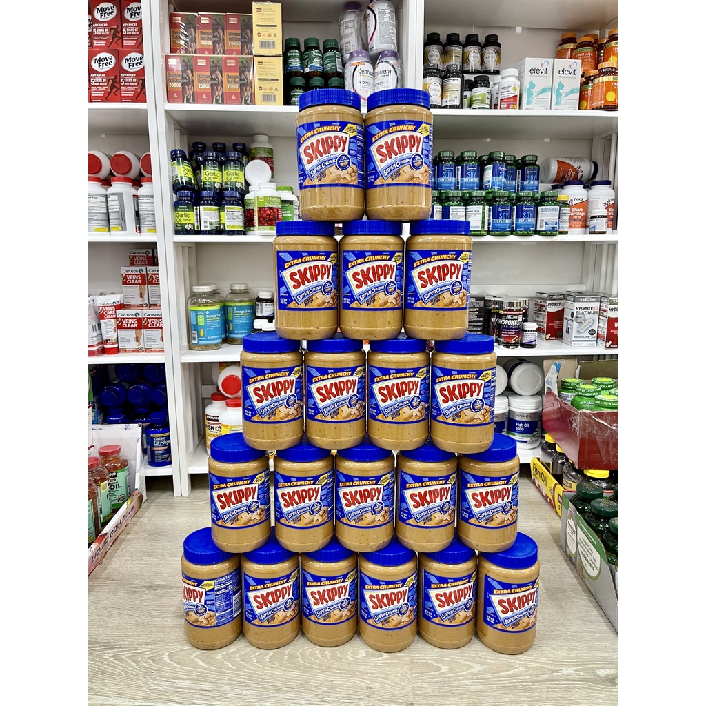 Bơ Đậu Phộng Skippy Creamy Super Chunk 1.36kg - Mỹ - Bơ Mịn Và Nguyên Hạt