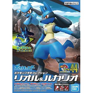 Mô hình nhựa pokemon Pokepla No.44 Riolu & Lucario