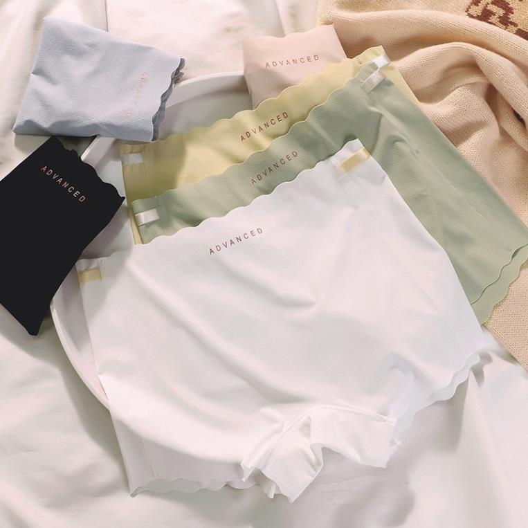Quần Lót Đùi Mặc Váy Cradin Su Lạnh Viền Sóng Gân Tăm Co Giãn Cạp Chống Tụt 6689
