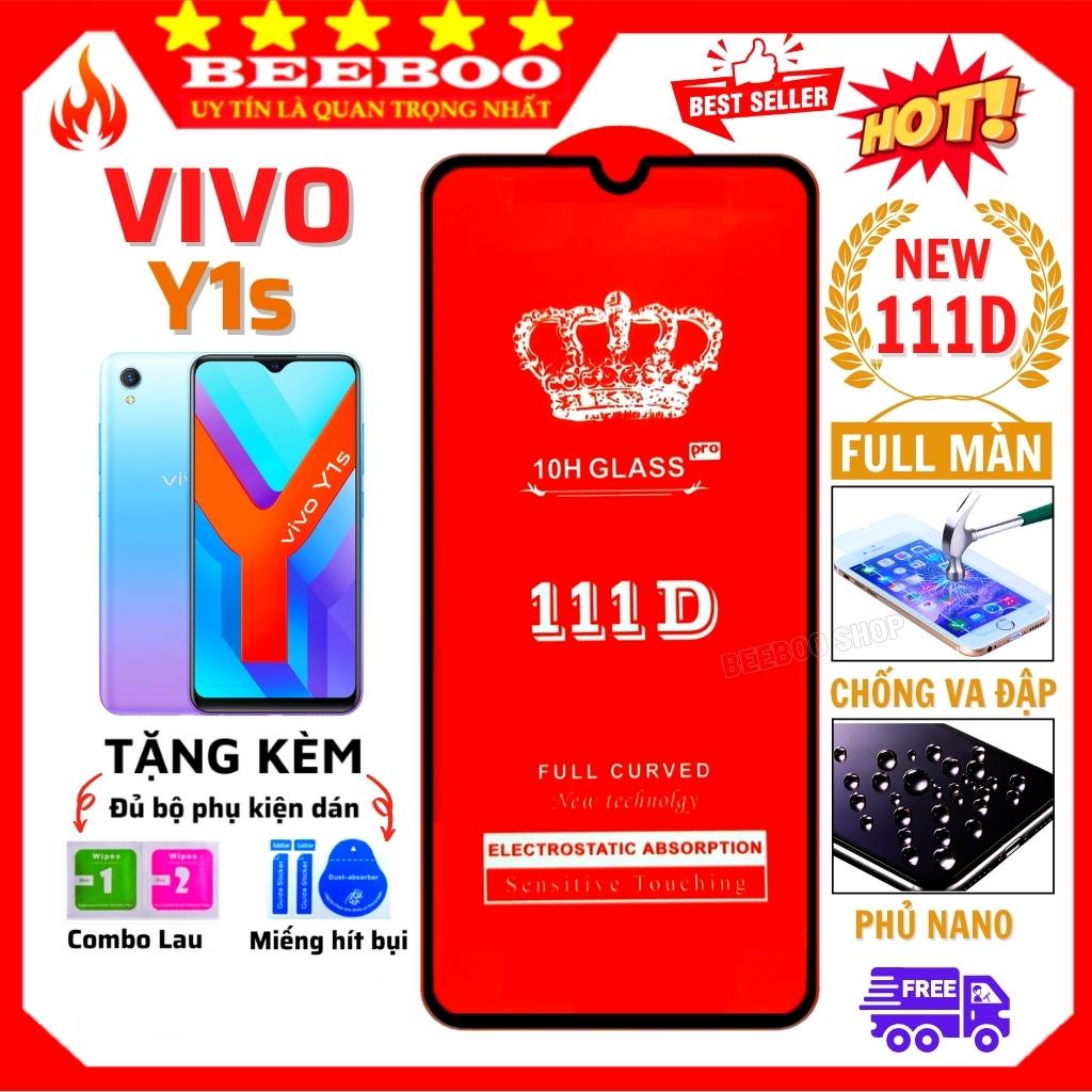Kính cường lực Vivo Y1s - Dán Full màn hình điện thoại Vivo Y1s - Độ trong suốt 111D cực cao