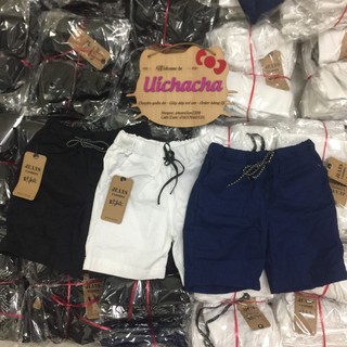 Quần đùi quần sooc cho bé trai cotton thoáng mát