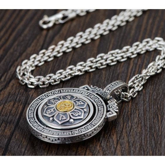 Mặt Dây Chuyền Khắc Om Mani Padme Hum - DC469