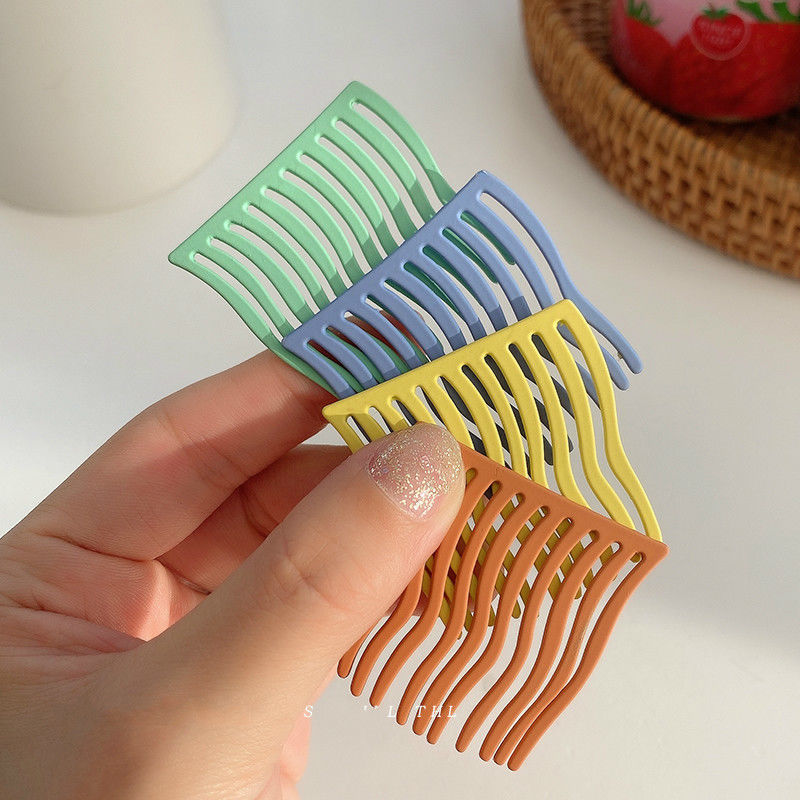 Lược cài tóc mái hợp kim chống trượt thời trang hàn quốc