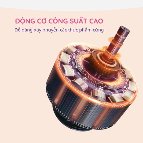 Máy Xay 3 Cối Thủy Tinh Đa Năng Ấm Baby Nhỏ Gọn Tiện Dụng Ấm Gift Decor