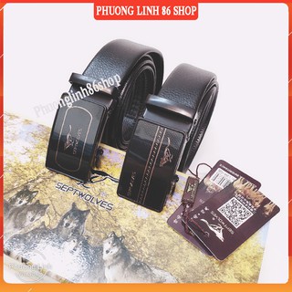 Thắt Lưng Da Nam Đẳng Cấp Kèm Hộp Sang Trọng Lót Lụa Mặt Sói, Cá sấu, Ông già