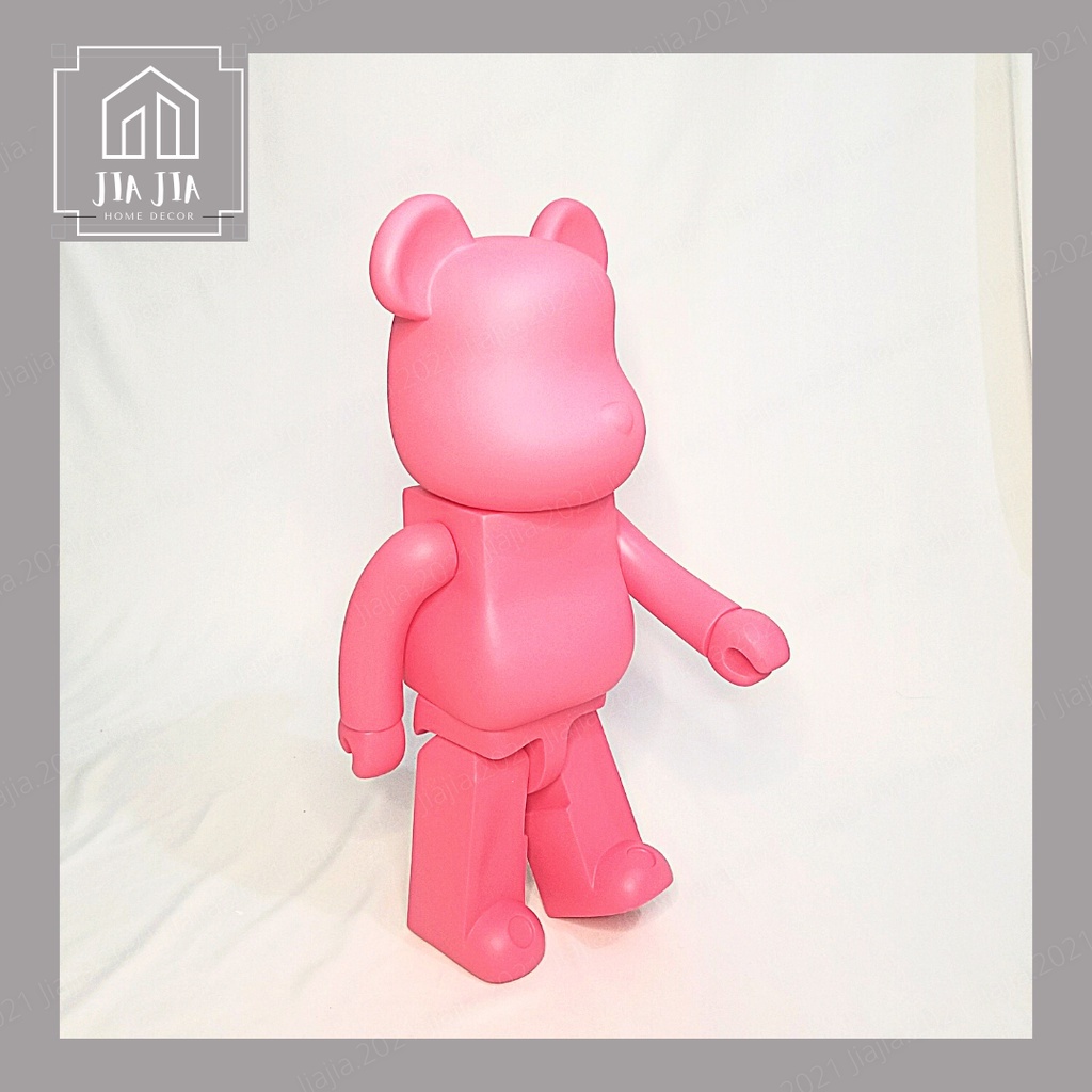 Bearbrick tượng gấu xu hướng - Búp bê đồ trang trí mô hình màu trắng tinh khiết