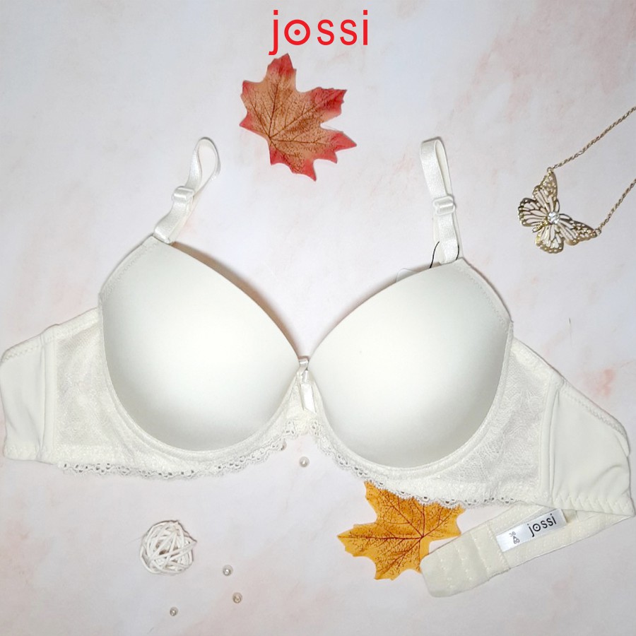 Áo lót Jossi 310D trơn phối ren mút vừa cúp xéo | BigBuy360 - bigbuy360.vn