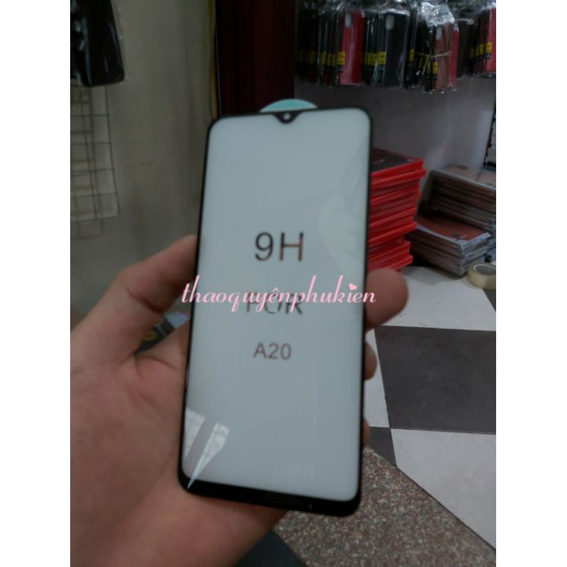 Kính cường lực cho Galaxy A20/A30/A50 hiệu Glass 5D xịn full keo màn hình