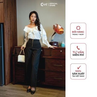 Quần suông đính dây đá CChat Clothes