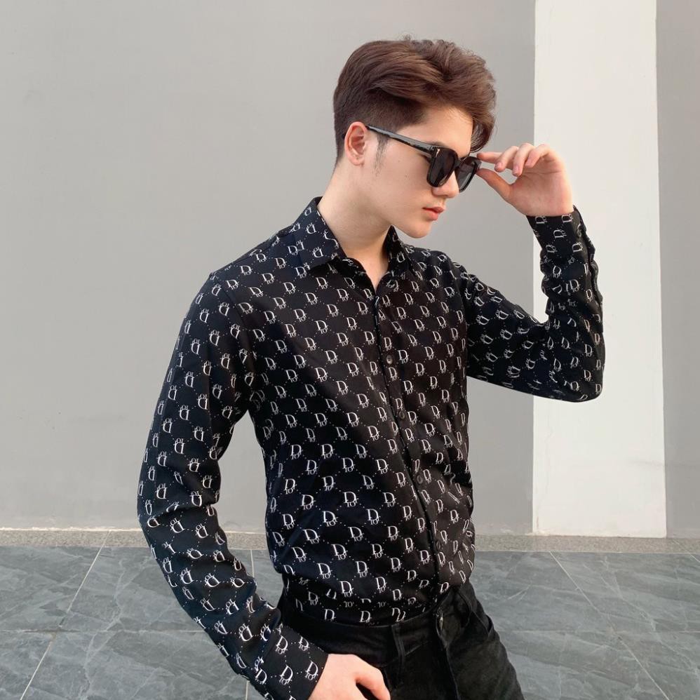 Áo sơ mi nam dài tay thời trang, sơ mi lụa đẹp công sở cao cấp họa tiết sang trọng Sm764 shop44 | BigBuy360 - bigbuy360.vn