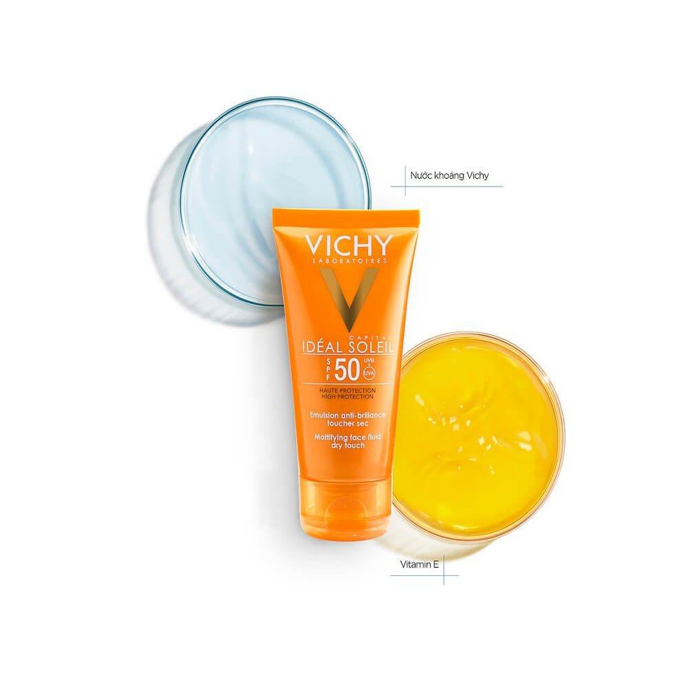 [ Mua để nhận quà ]  Kem Chống Nắng Vichy Thoáng Nhẹ Không Bóng Dầu SPF 50 60ml Ideal Soleil Dry Touch SPF 50 | BigBuy360 - bigbuy360.vn