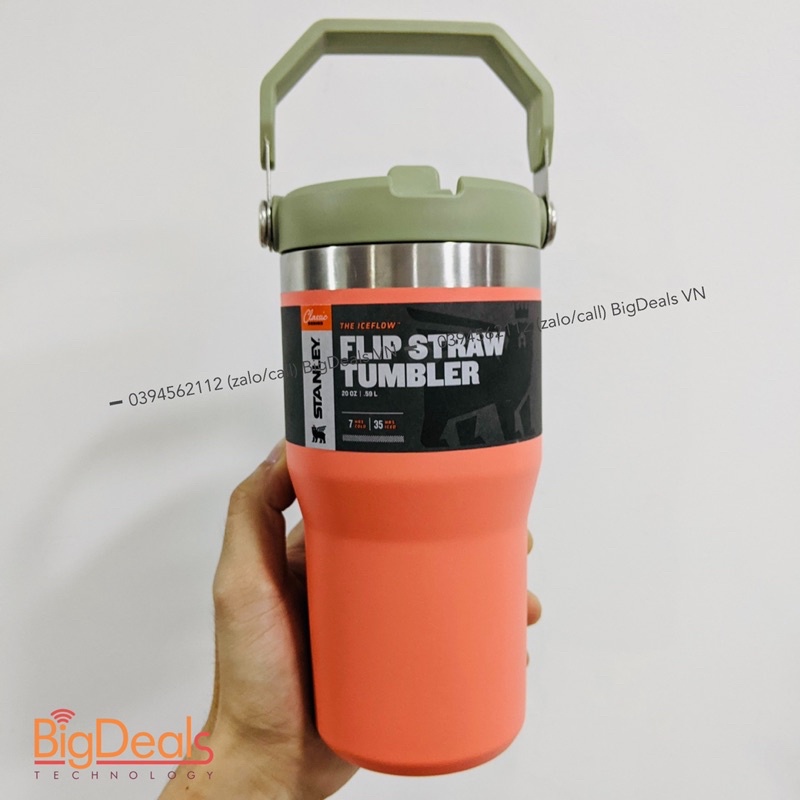 Ly giữ nhiệt Stanley Iceflow Flip Straw Tumbler  20 oz - 500ml | BigDeals VN