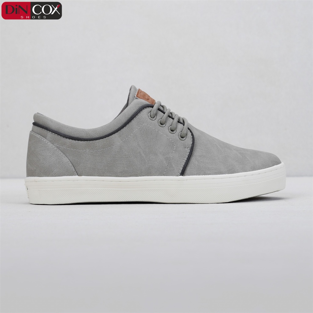 Giày Sneaker Da Nam DINCOX C03 Khí Chất Lịch Thiệp Grey