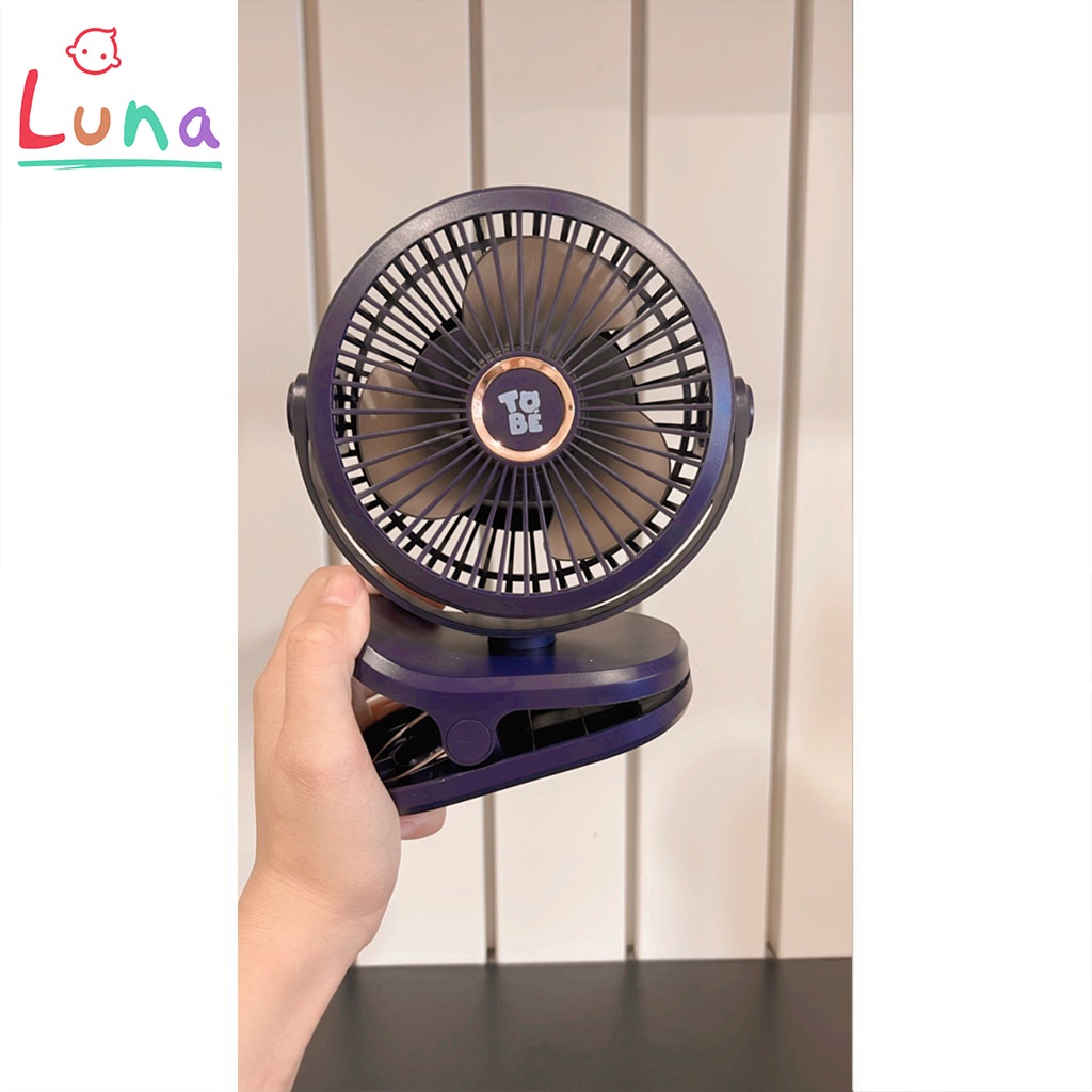 Combo 2 Quạt tích điện quạt kẹp đa năng ToBé