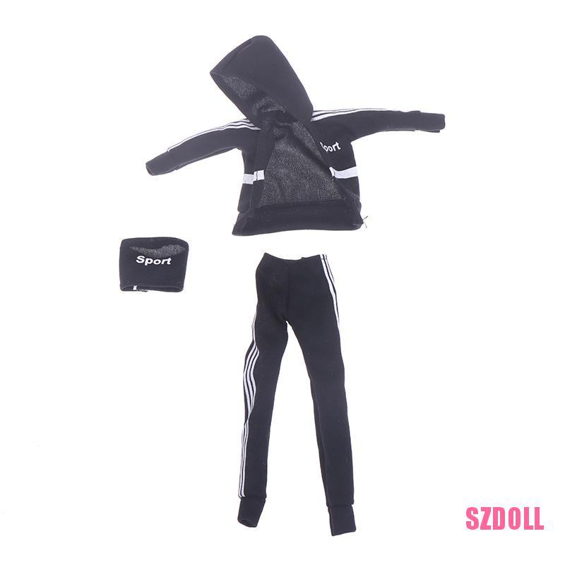 Set 3 Bộ Đồ Thể Thao Thời Trang Cho Búp Bê 1/6 30cm