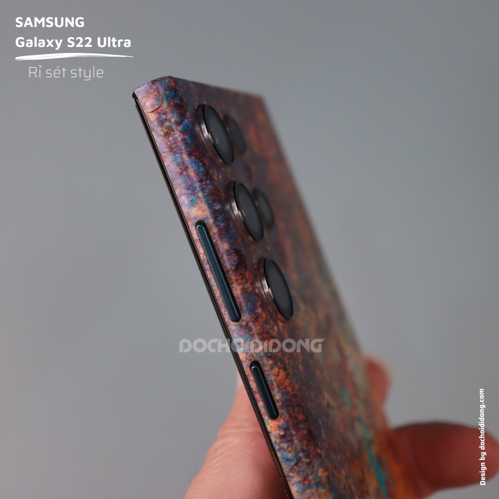Miếng Dán Skin Rỉ Sét Style Cho Samsung S22 Ultra ( Skin Hoen Rỉ Cổ Xưa )