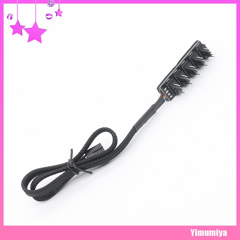 Cáp Chia Cổng Quạt Tản Nhiệt Cpu Máy Tính 40cm 1 Sang 5 4-pin Pwm