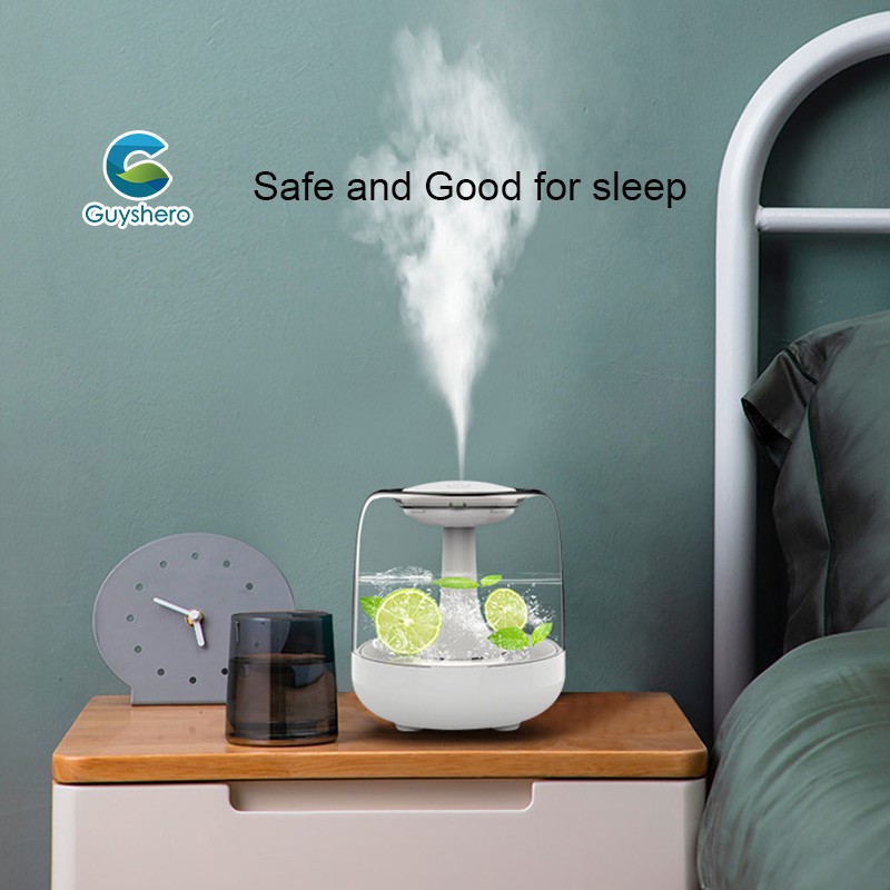 humidifier máy phun sương, phun sương tạo ẩm, cầu vồng ánh sáng ban đêm đèn night light 7 led loại nấm