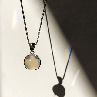 vòng cổ Mặt Đá Pha Lê Chalcedon Thời Trang Dành Cho Nữ