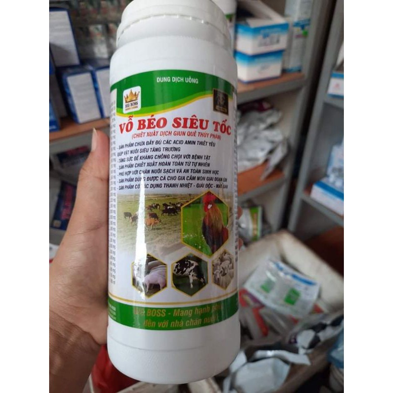 VỖ BÉO SIÊU TỐC GIA SÚC GIA CẦM TỪ DỊCH TRÙN QUẾ CAO CẤP 1 LÍT