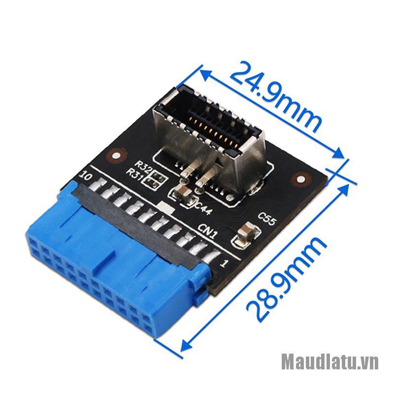 OneMetert☀USB3.0 To USB 3.1 Type C front Type E Adapter 20pin to 19pin Expansion Module