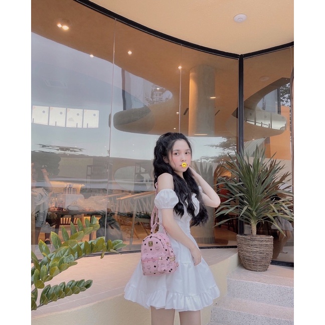 Balo Hồng mini MCk . Thiết kế Balo MCK cao cấp .