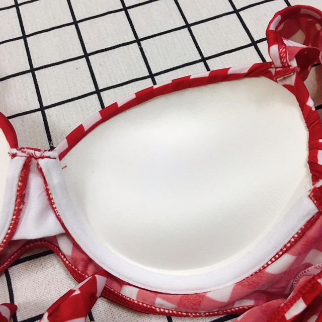 Bikini cúp ngực caro cánh tiên