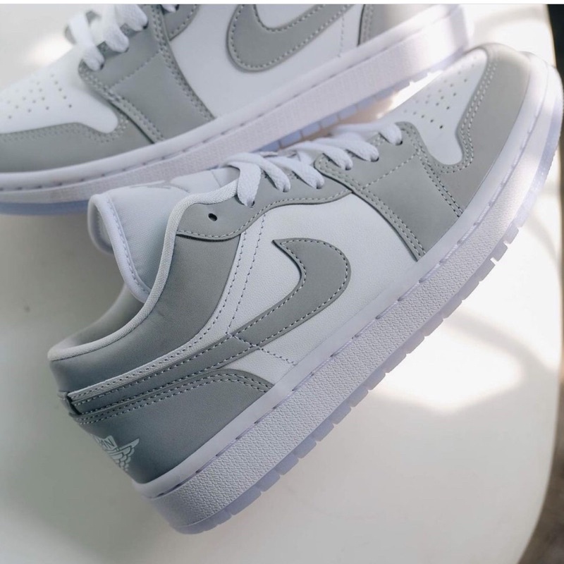 Giày thể thao nam nữ sneaker JD1 xám cổ thấp full box bill